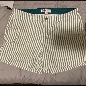Old Navy Green Striped Everyday Short Size 16